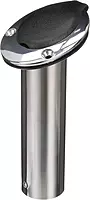 Attwood 66362-7 Stainless Steel Flush Mount Rod Holder, 2-Inch Diameter, 7 ½ Inches Long, 30-Degree Top Flange, Open Base End