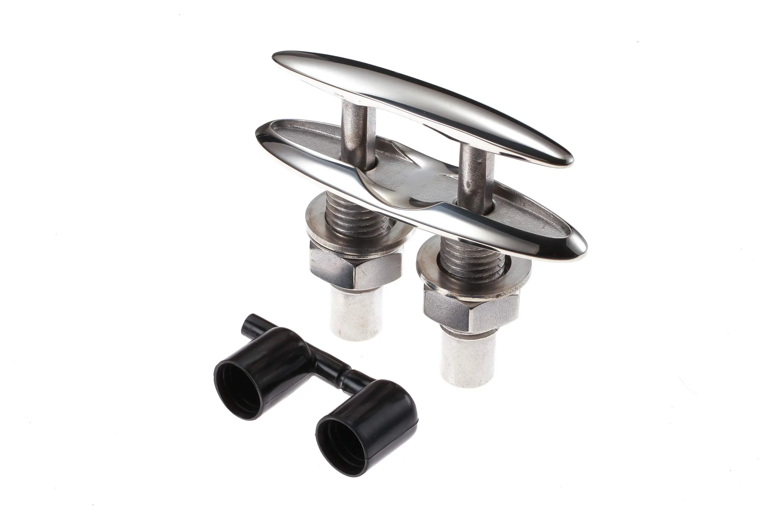 Attwood 66515-1 Retractable Low-Profile Stainless Steel Marine Boat 4 ½-Inch Neat Cleat 6-inch