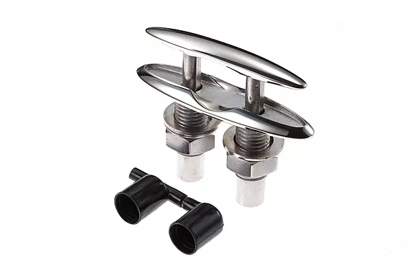 Attwood 66515-1 Retractable Low-Profile Stainless Steel Marine Boat 4 ½-Inch Neat Cleat 6-inch