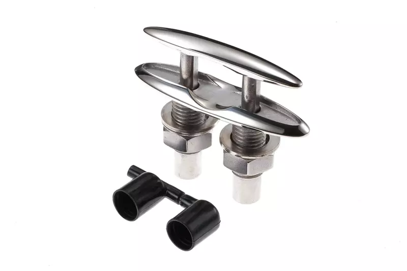 Attwood 66515-1 Retractable Low-Profile Stainless Steel Marine Boat 4 ½-Inch Neat Cleat 6-inch