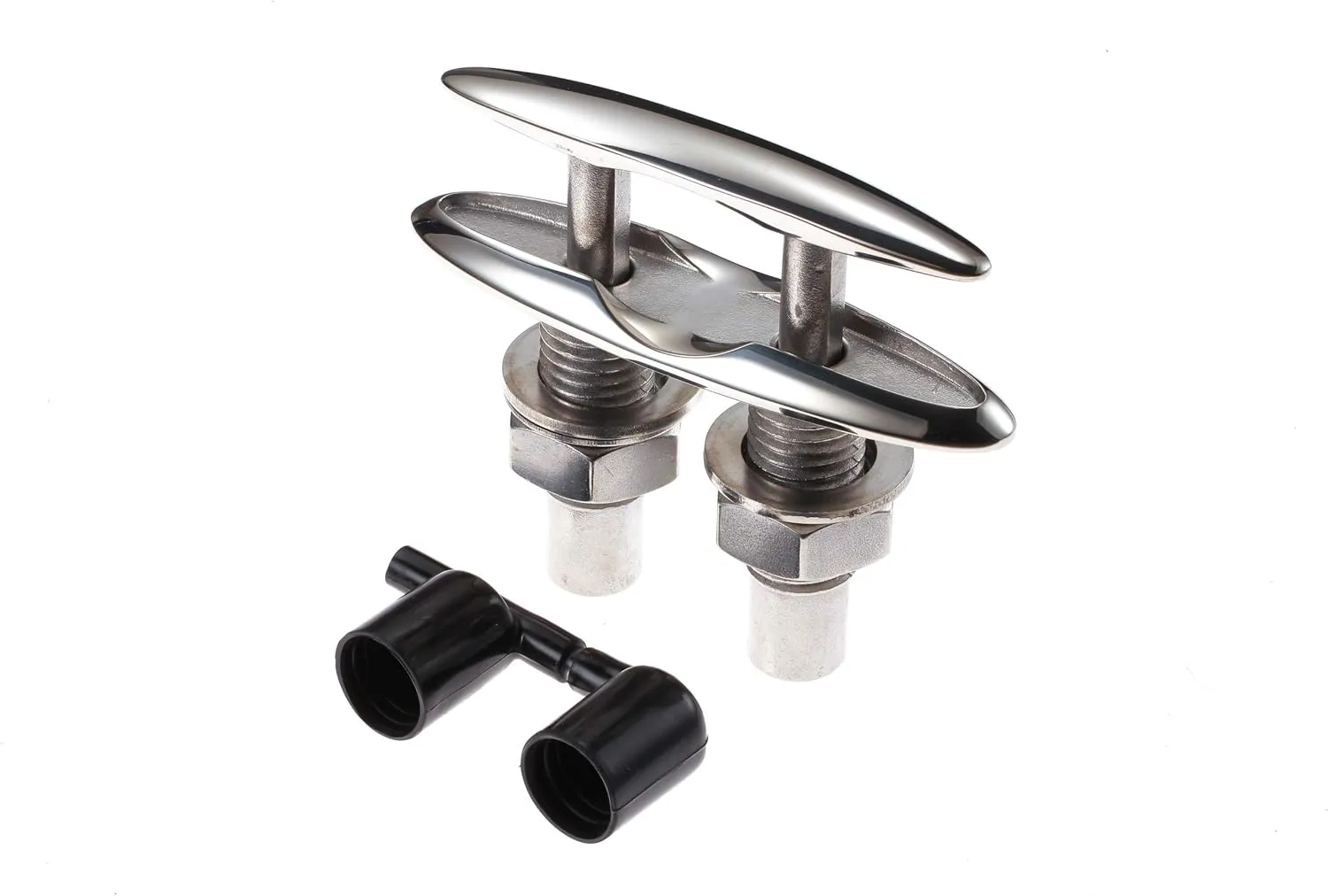 Attwood 66515-1 Retractable Low-Profile Stainless Steel Marine Boat 4 ½-Inch Neat Cleat 6-inch