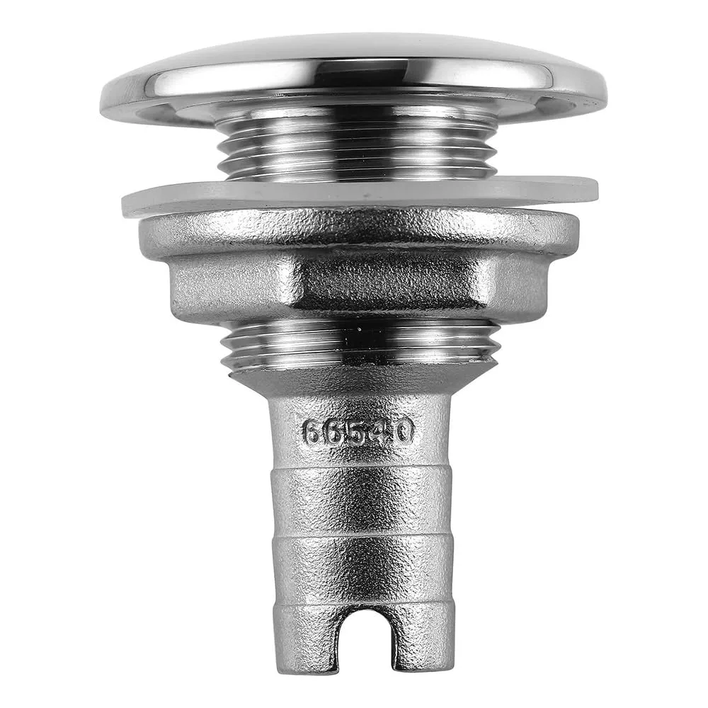 Attwood Stainless Steel Thru-Hull Short Straight Barbed