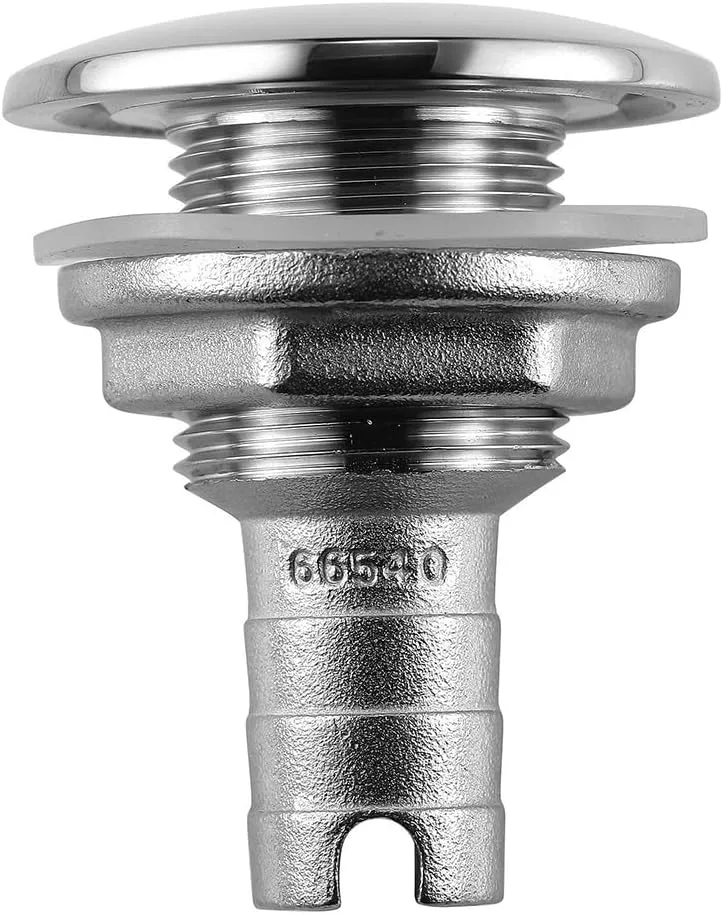 Attwood Stainless Steel Thru-Hull Short Straight Barbed