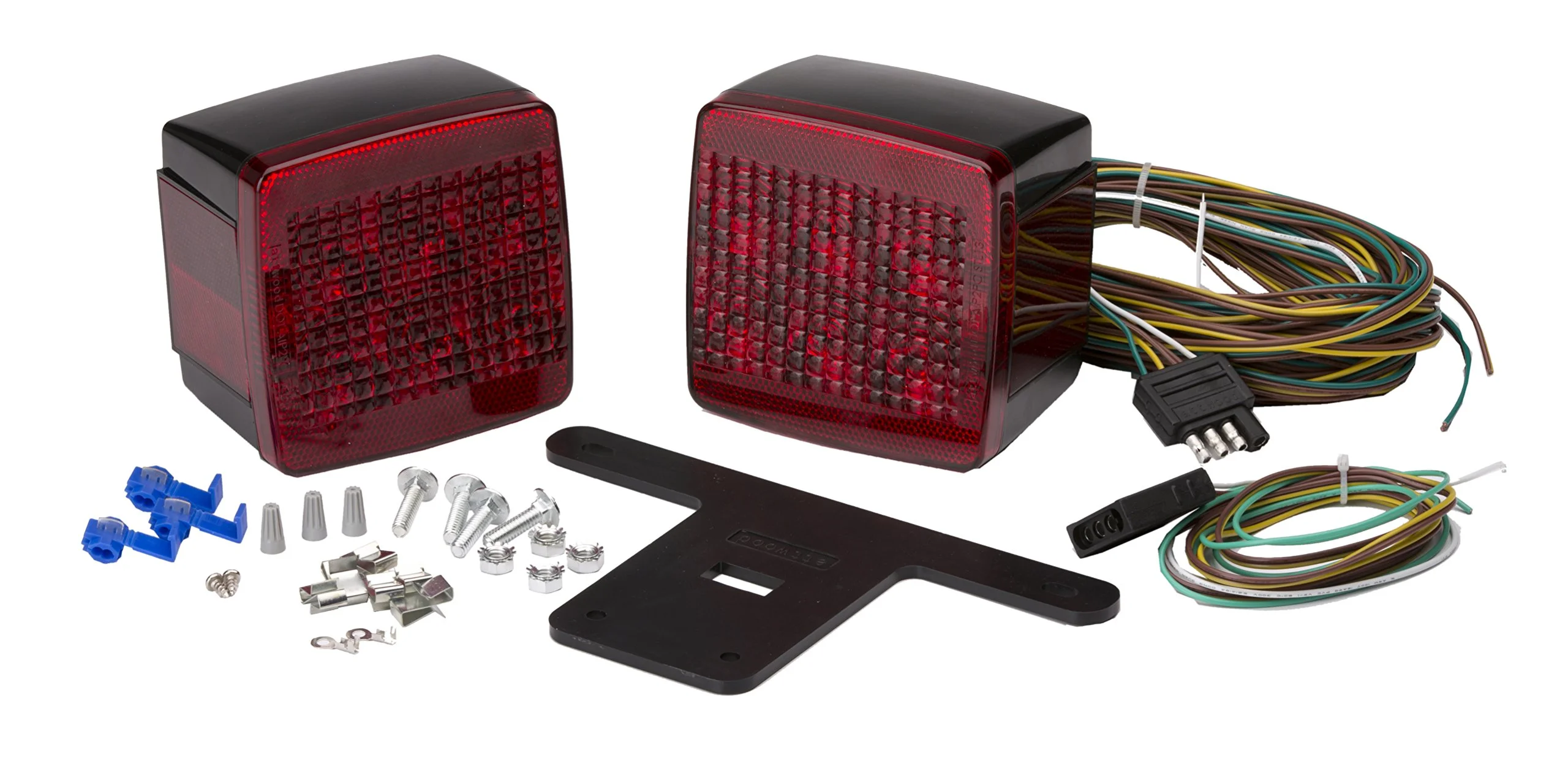 attwood 14065-7 Submersible Multi-Function LED Trailer Light Kit, Silver, One Size