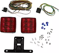 attwood 14065-7 Submersible Multi-Function LED Trailer Light Kit, Silver, One Size