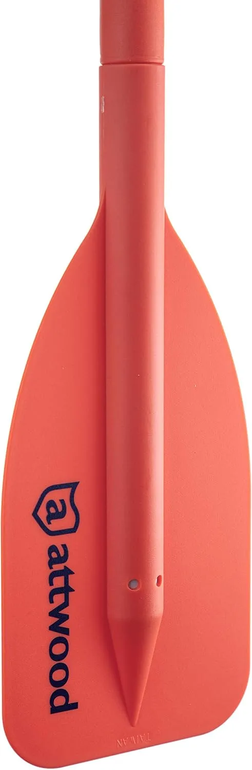 Attwood Emergency Telescoping Paddle for Boating, Orange Paddle 20 Inch to 42 Inch