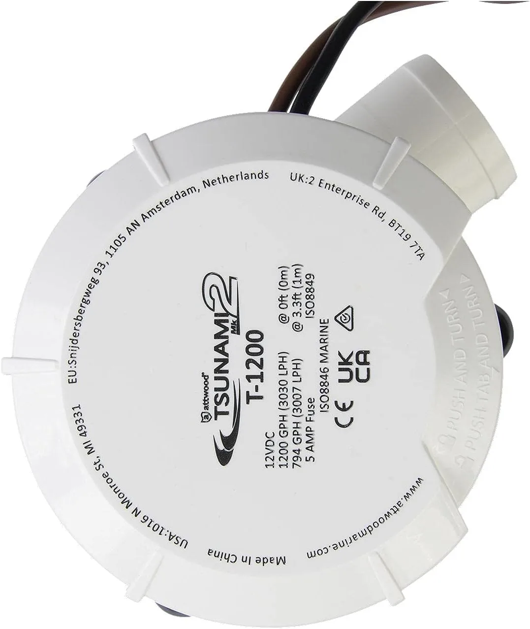 Attwood Tsunami MK2 Manual Bilge Pump