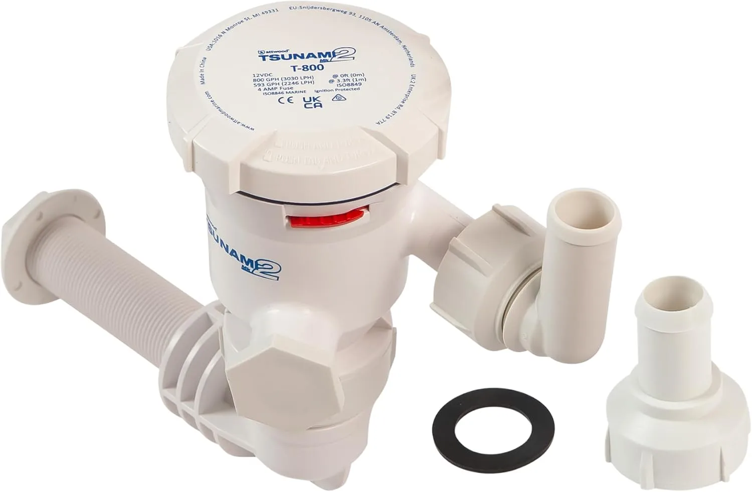 ATTWOOD Tsunami Mk2 12V Aerator for Livewells and Bait Wells
