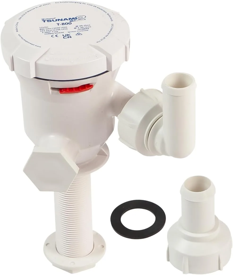 ATTWOOD Tsunami Mk2 12V Aerator for Livewells and Bait Wells