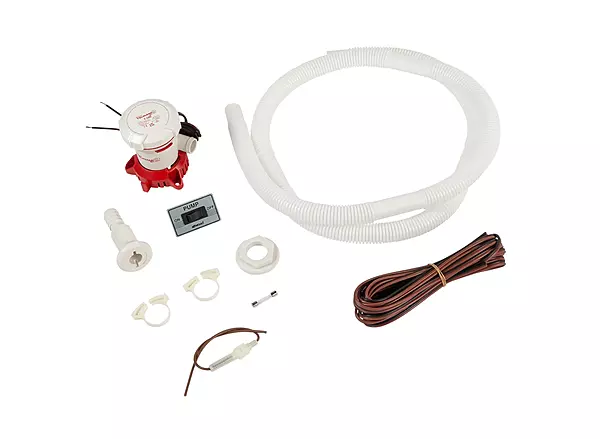 Attwood Tsunami MK2 T500 Manual Bilge Pump w/Installation Kit - 500 GPH &amp; 12V