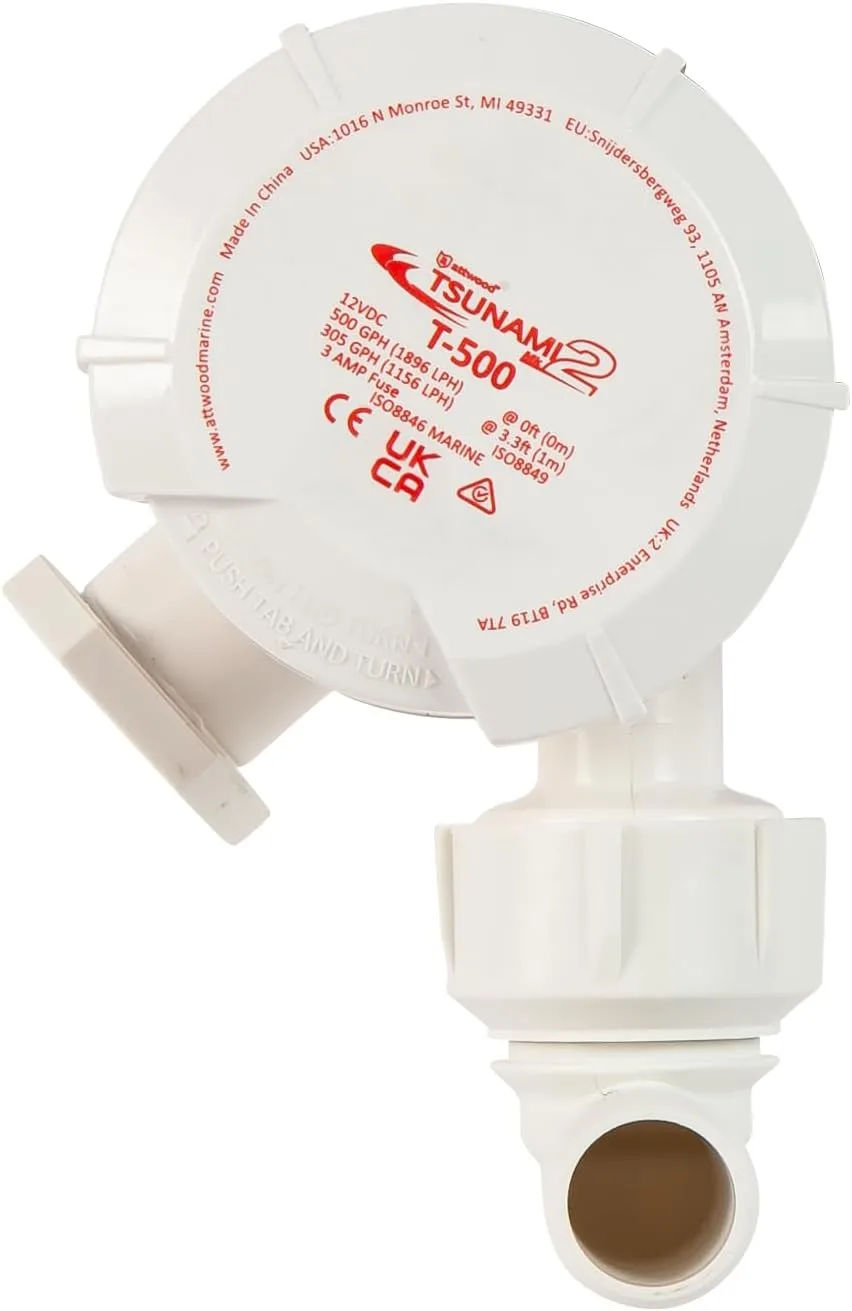 Attwood Tsunami Mk2 T500 Aerator - 12V - 500 GPH