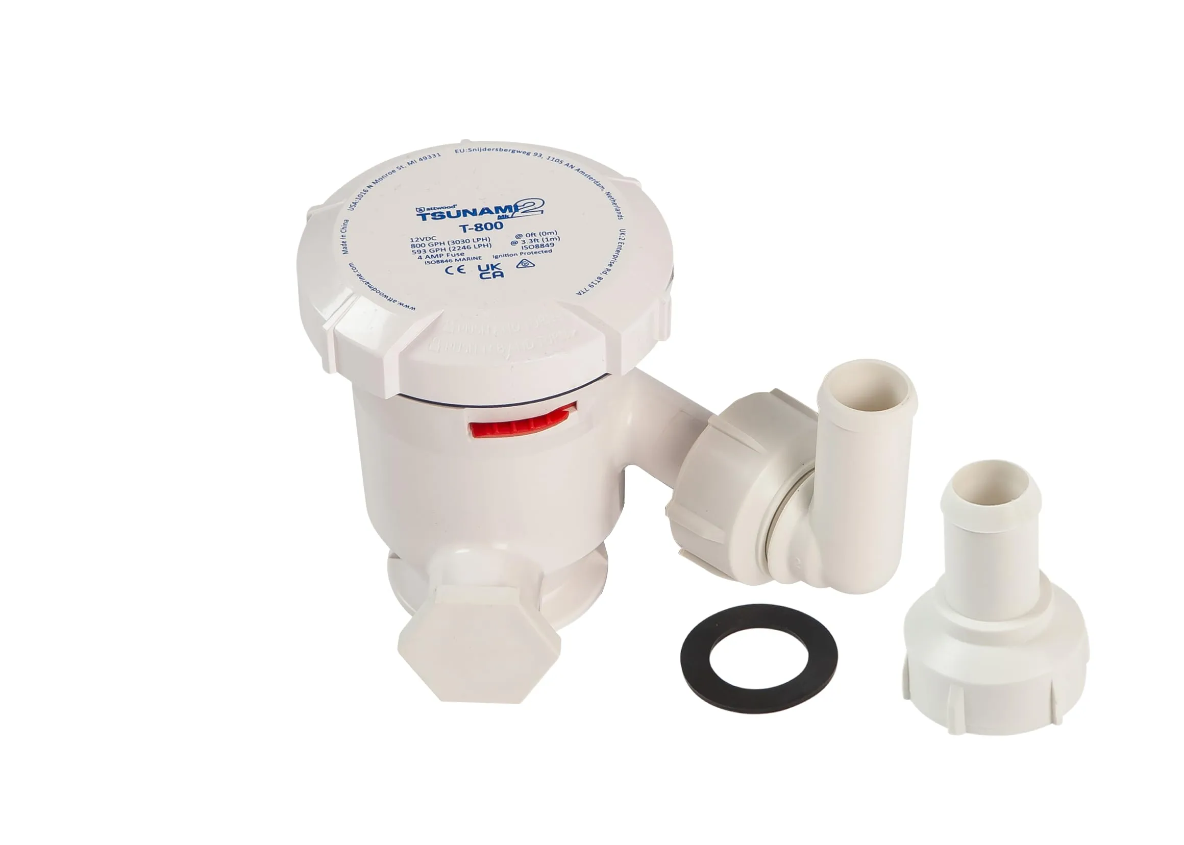 ATTWOOD Tsunami Mk2 12V Aerator for Livewells and Bait Wells