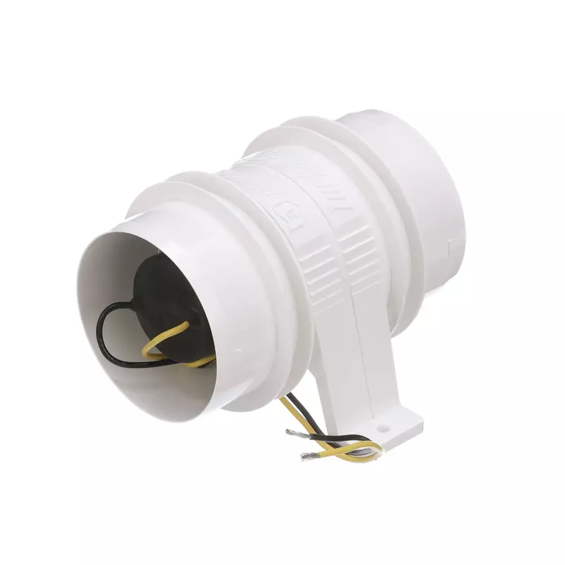 Attwood Turbo 3000 Series 3" In-Line Bilge Blower - 12V - White (Part 1733-4)
