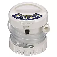 Attwood 4140-4 WaterBuster® Portable Pump, Submersible, Battery Powered, 200 GPH, 42-Inch Hose, 5 ¼-Inch Diameter One Size