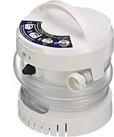 Attwood 4140-4 WaterBuster® Portable Pump, Submersible, Battery Powered, 200 GPH, 42-Inch Hose, 5 ¼-Inch Diameter One Size