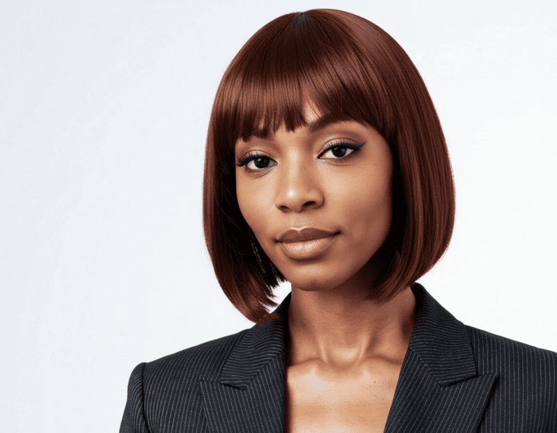 5*5 Closure Fringe Bob Couture