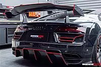 Audi R8 GEN2 V10 PLUS Coupe IMPII Carbon Fiber Trunk Wing w/ Base | OEM-Fit Spoiler Upgrade