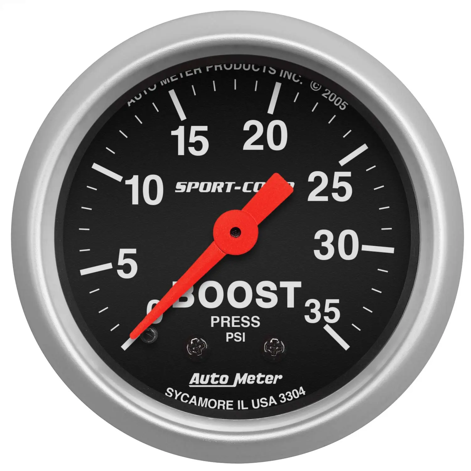Auto Meter 3304 Sport-Comp Mechanical Boost Gauge 2.3125 in.