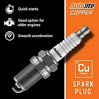 Autolite 5245 Copper Resistor Spark Plug (1 Pack)