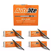 Autolite 1110 Replacement Glow Plug for 1982-1993 GM 6.2L & 1992-2004 GM 6.5L Super Duty Diesel Engines (4 Pack)