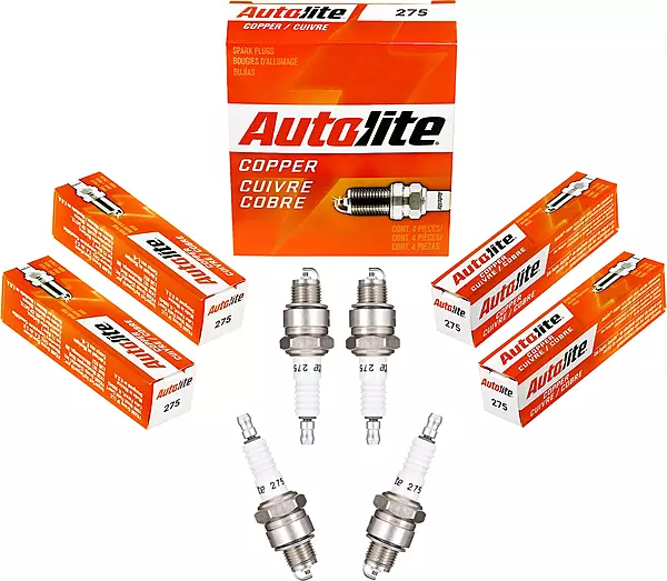 Autolite 275 Copper Non-Resistor Automotive Replacement Spark Plugs (4 Pack)