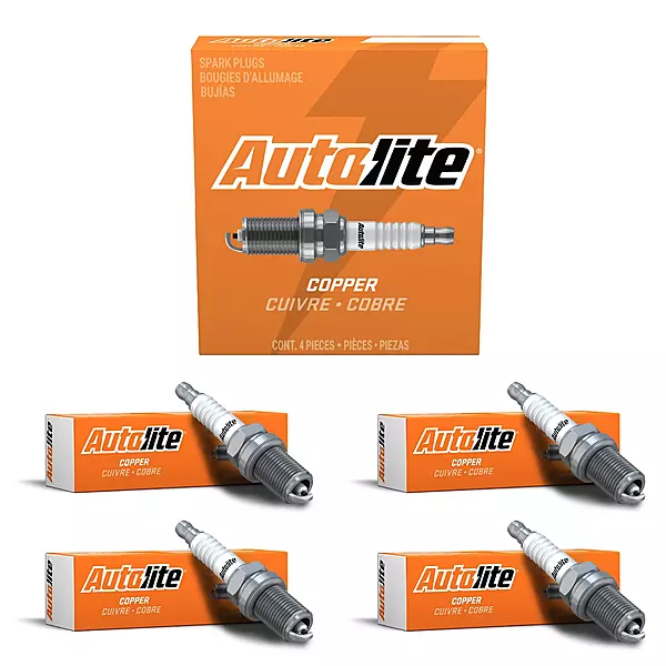 Autolite 295 Copper Non-Resistor Automotive Replacement Spark Plugs (4 Pack)
