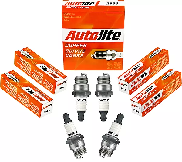 Autolite 2956 Copper Non-Resistor Automotive Replacement Spark Plugs (4 Pack)