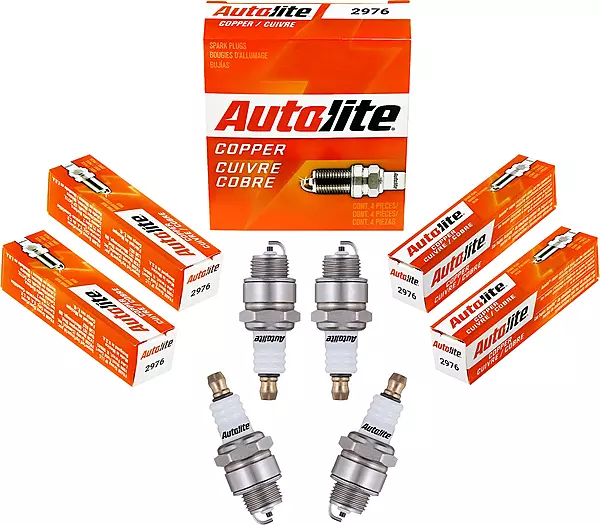 Autolite 2976 Copper Non-Resistor Automotive Replacement Spark Plugs (4 Pack)