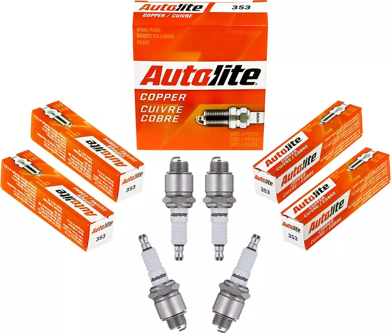 Autolite 353 Copper Non-Resistor Automotive Replacement Spark Plugs (1 Pack)