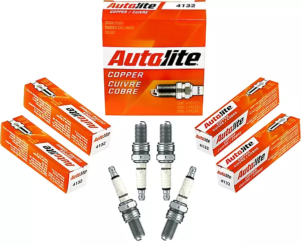 Autolite 4132 Copper Non-Resistor Automotive Replacement Spark Plugs (4 Pack)
