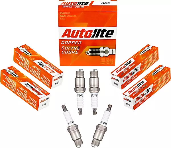 Autolite 685 Copper Resistor Automotive Replacement Spark Plugs (4 Pack)