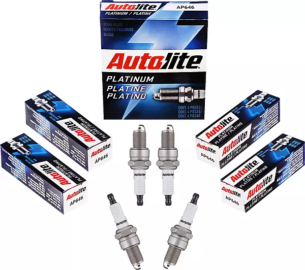 Autolite Platinum AP646 Automotive Replacement Spark Plugs (4 Pack)
