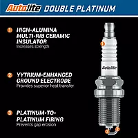 Autolite APP5224 Double Platinum Spark Plug (1 Pack)