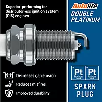 Autolite APP605 Double Platinum Spark Plug (1 Pack)