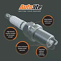 Autolite Iridium XP Automotive Replacement Spark Plugs, XP105 (4 Pack)