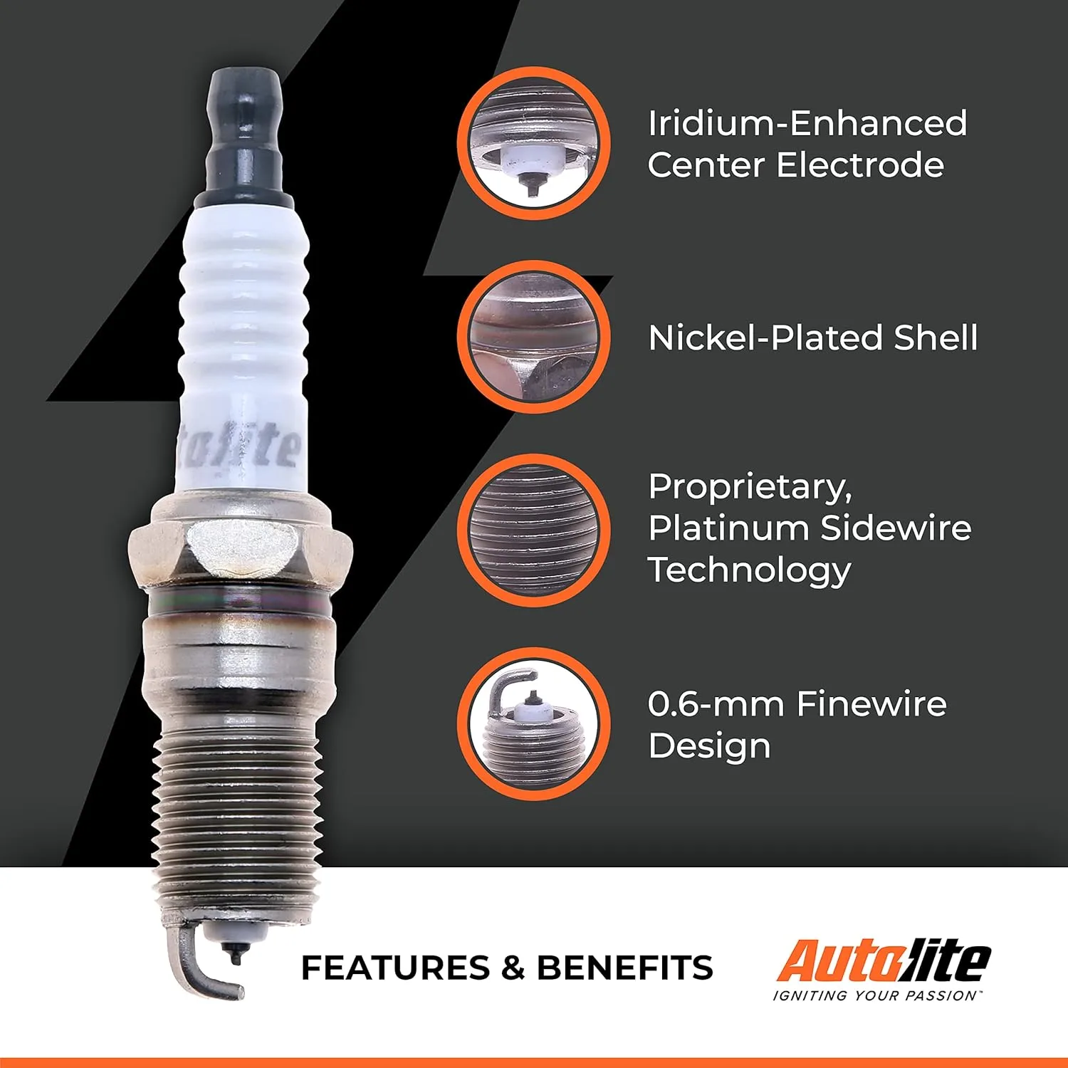 Autolite Iridium XP Automotive Replacement Spark Plug, XP5682 (1 Pack)