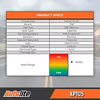 Autolite Iridium XP Automotive Replacement Spark Plugs, XP105 (4 Pack)
