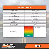Autolite Iridium XP Automotive Replacement Spark Plugs, XP26 (4 Pack)