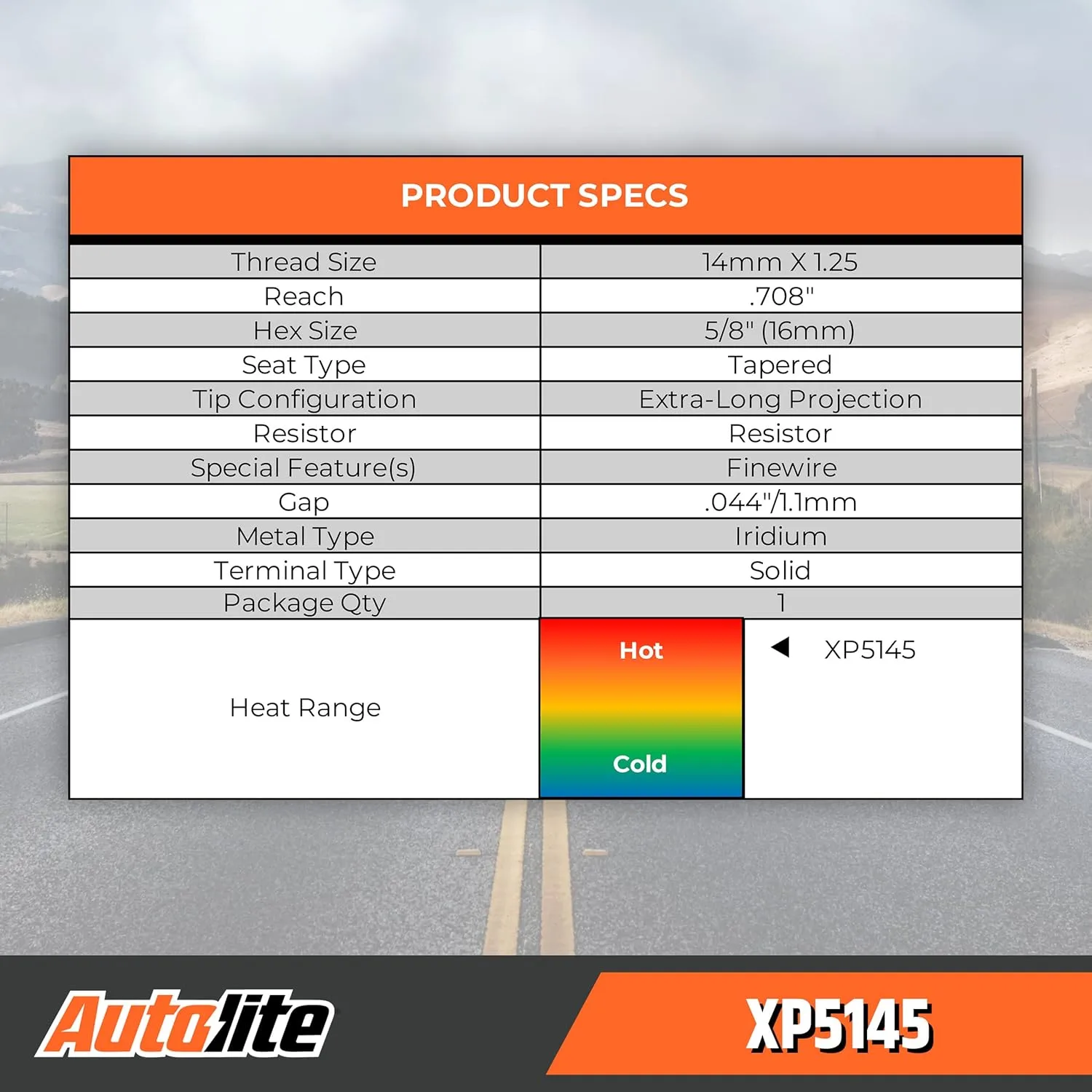 Autolite Iridium XP Automotive Replacement Spark Plugs, XP5145 (4 Pack)