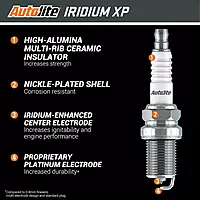 Autolite Iridium XP Automotive Replacement Spark Plugs, XP605 (4 Pack)