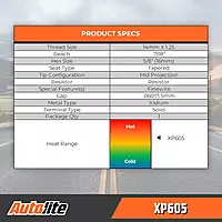 Autolite Iridium XP Automotive Replacement Spark Plugs, XP605 (4 Pack)