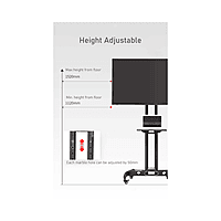 TV Roller Trolley stand Up to 75" MODEL AVA1500-IP | NB
