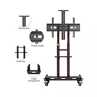 TV Roller Trolley stand Up to 75" MODEL AVA1500-IP | NB