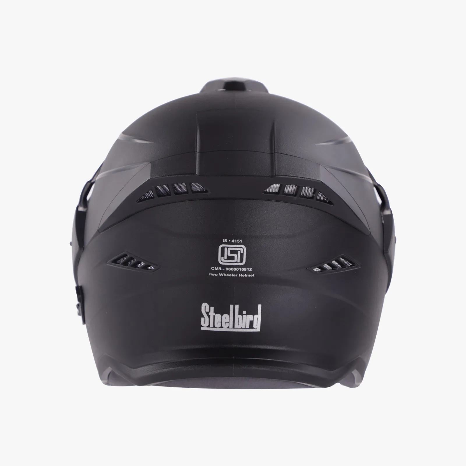 STEELBIRD SBH-23 AVA DASHING WITH PEAK BLACK C/V (L)