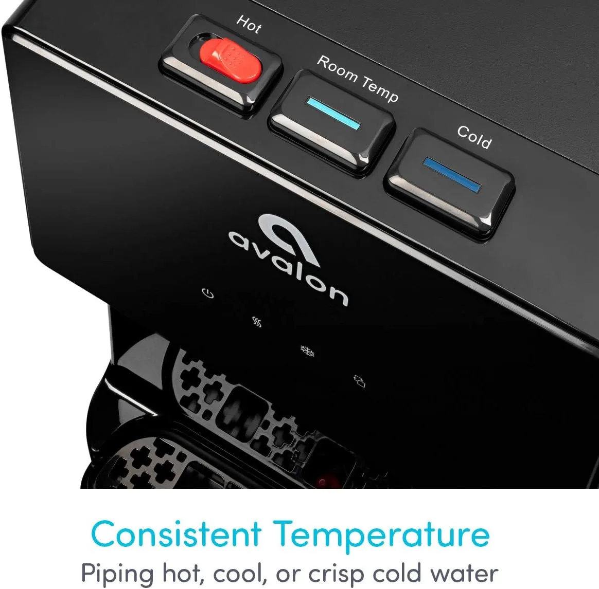 Avalon Bottom Loading Water Cooler Water Dispenser with BioGuard- 3 Temperature Settings - Hot, Cold & Room Water