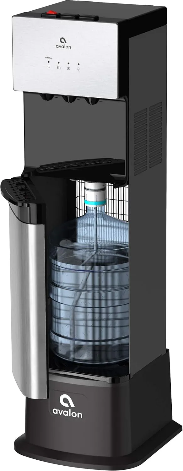Avalon Water Cooler Dispenser Base, Pedestal Height Extender for Bottom Loading and Bottleless Models, BASE-BLK