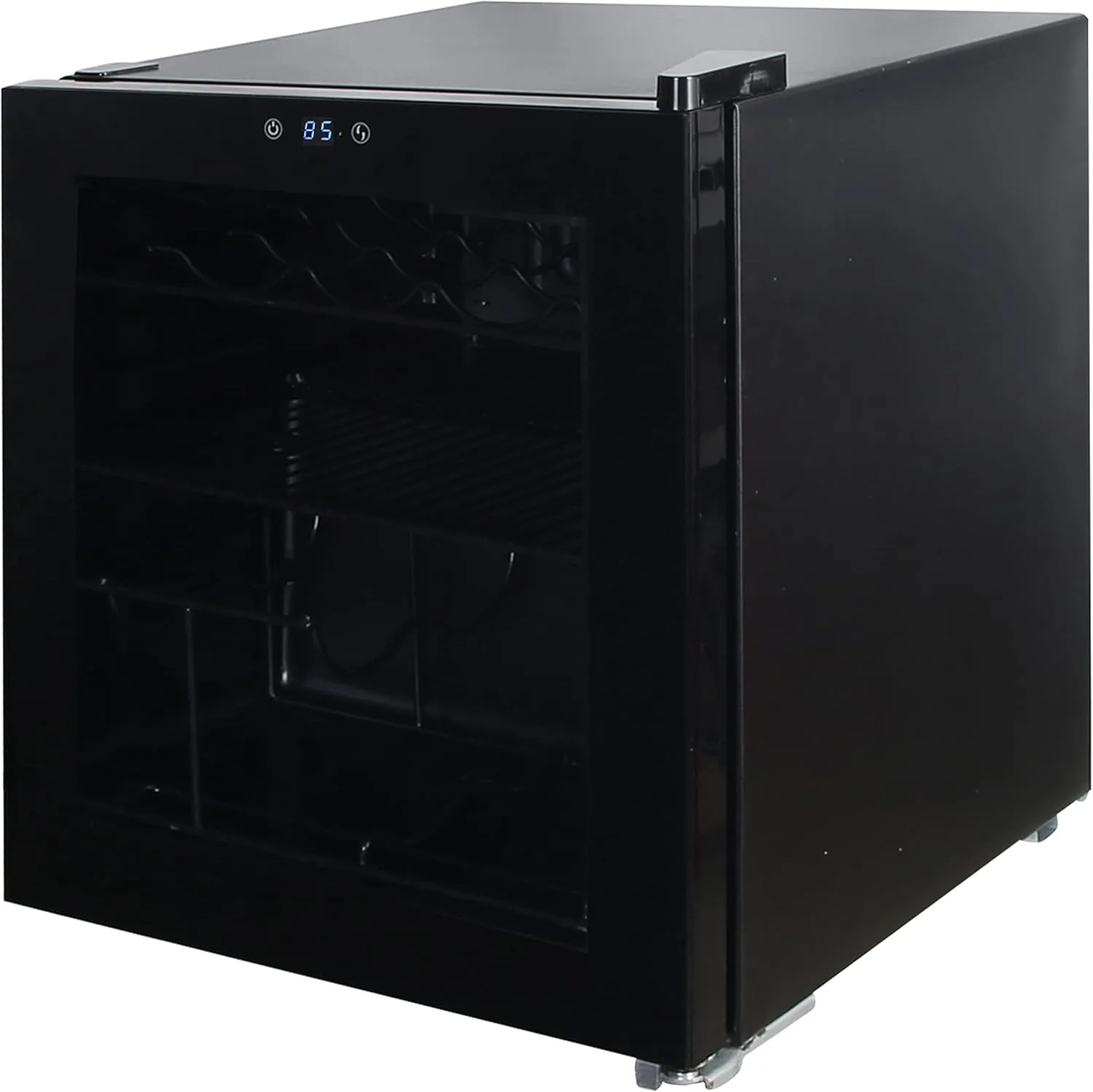 Avanti WBC16Z1B-IS Beverage Refrigerator and Wine Cooler with 15 Bottle/60 Can Capacity, Glass Door