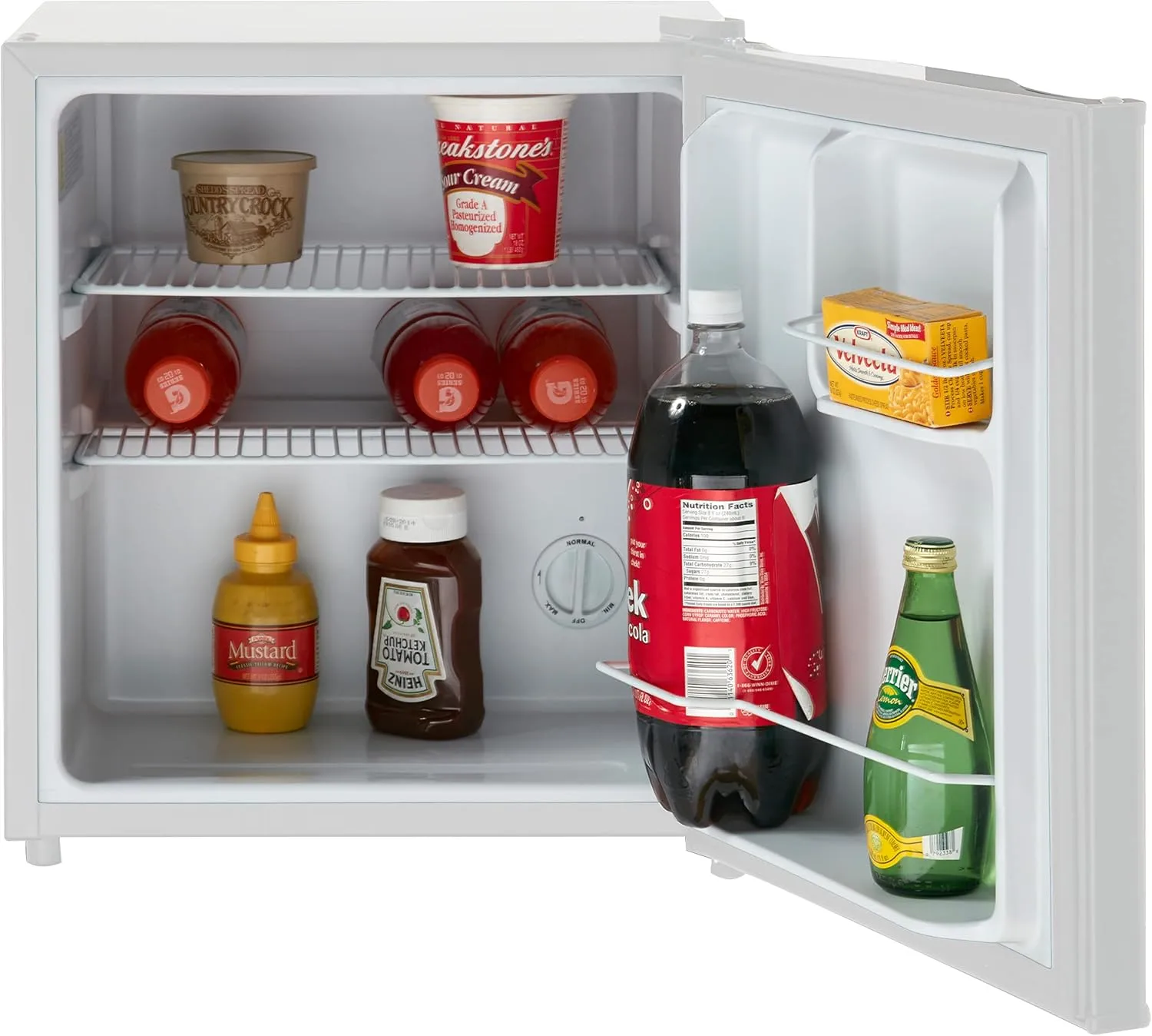Avanti Mini Fridge Compact Refrigerator for Home Office or Dorm, Features Compressor Cooling Single Reversible Door