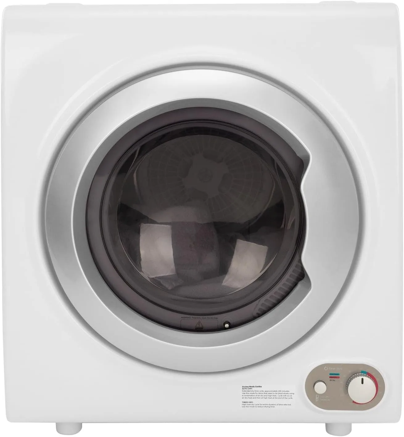 Avanti Clothes Dryer Compact Portable Front Loading for Laundry, Auto and Timed Dry Settings and Anti-Wrinkle