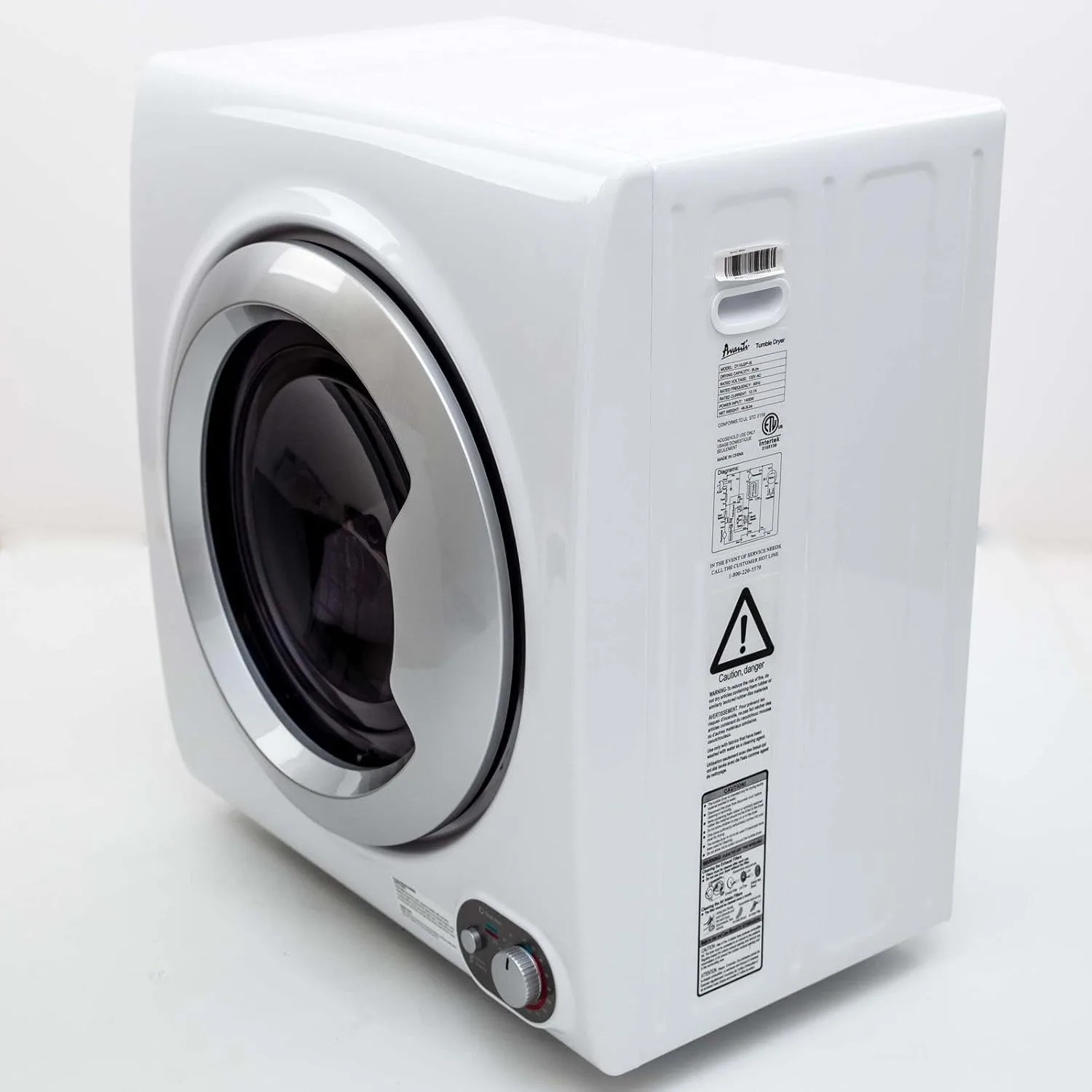 Avanti Clothes Dryer Compact Portable Front Loading for Laundry, Auto and Timed Dry Settings and Anti-Wrinkle